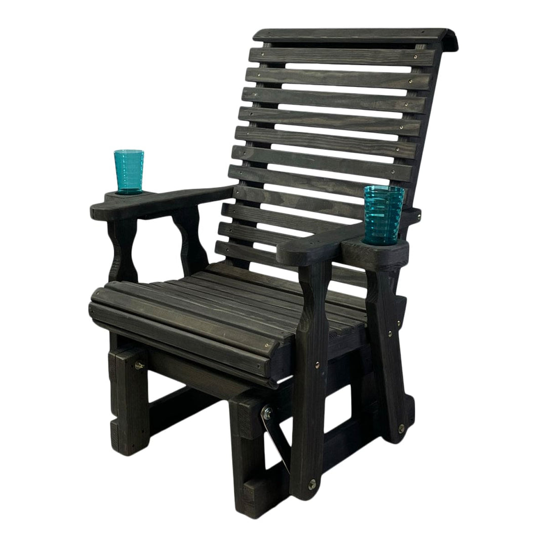 High Back Roll Back Glider Chair – 600 lb Capacity by Amish Casual