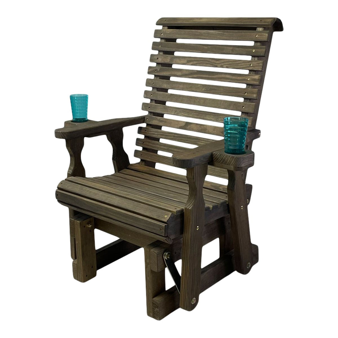 High Back Roll Back Glider Chair – 600 lb Capacity by Amish Casual