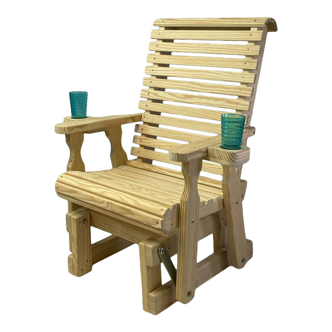 High Back Roll Back Glider Chair – 600 lb Capacity by Amish Casual