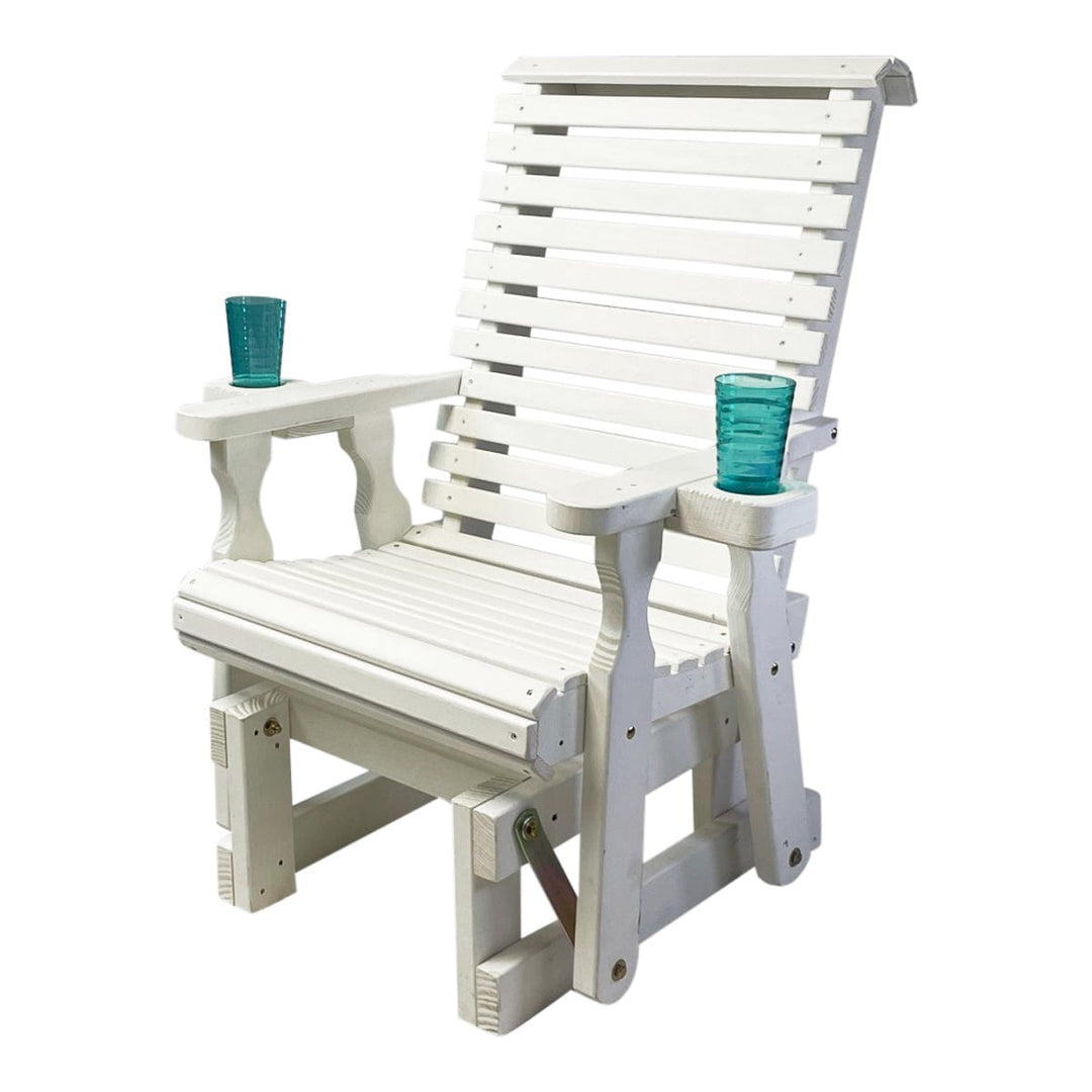 High Back Roll Back Glider Chair – 600 lb Capacity by Amish Casual