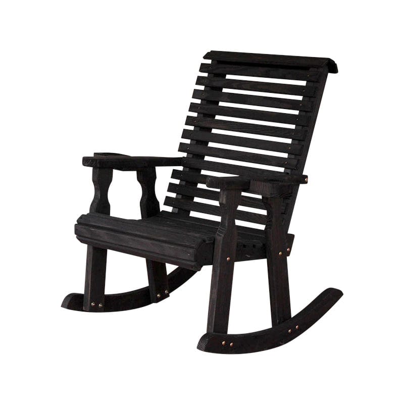 Roll Back Outdoor Rocking Chair – Heavy Duty Pine by Amish Casual