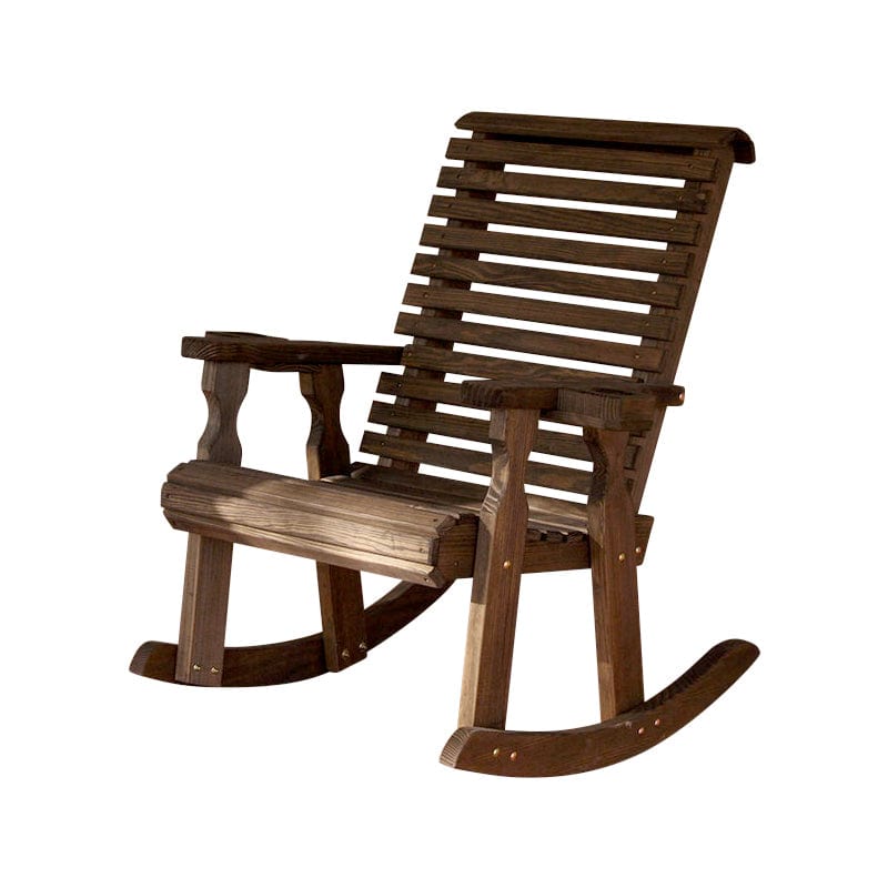 Roll Back Outdoor Rocking Chair – Heavy Duty Pine by Amish Casual
