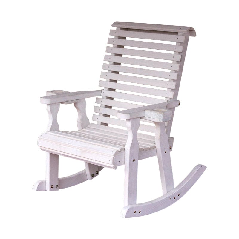 Roll Back Outdoor Rocking Chair – Heavy Duty Pine by Amish Casual