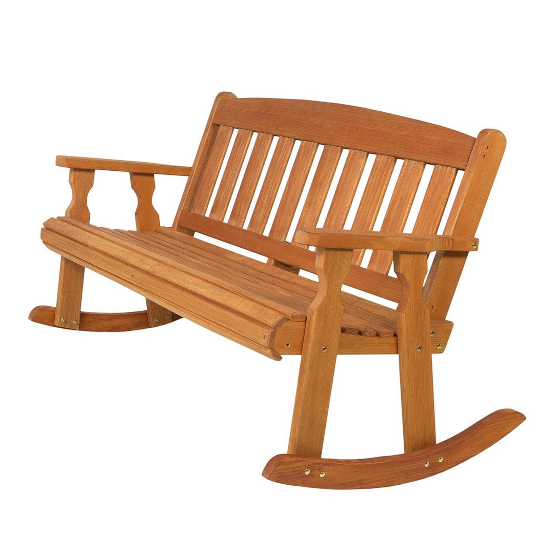 Mission-Style Double Rocker – 800 lb Capacity, Treated Pine by Amish Casual