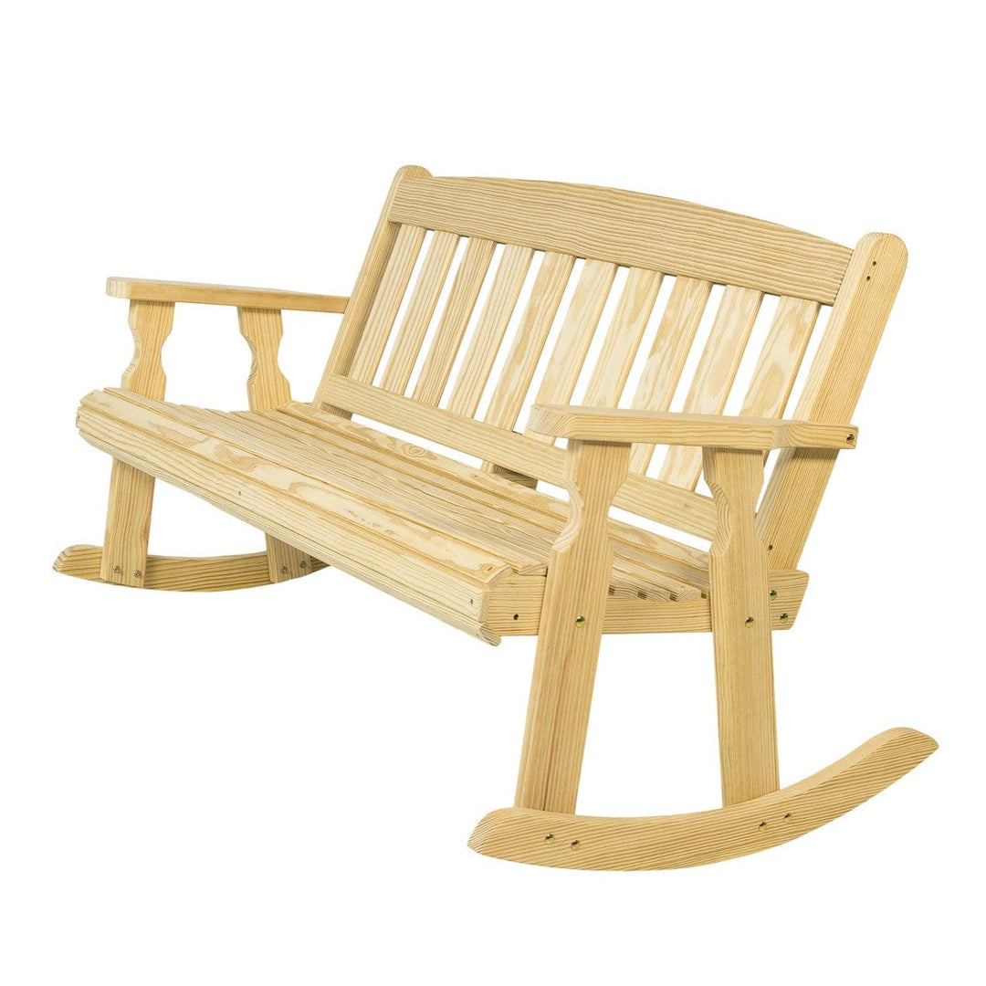 Mission-Style Double Rocker – 800 lb Capacity, Treated Pine by Amish Casual