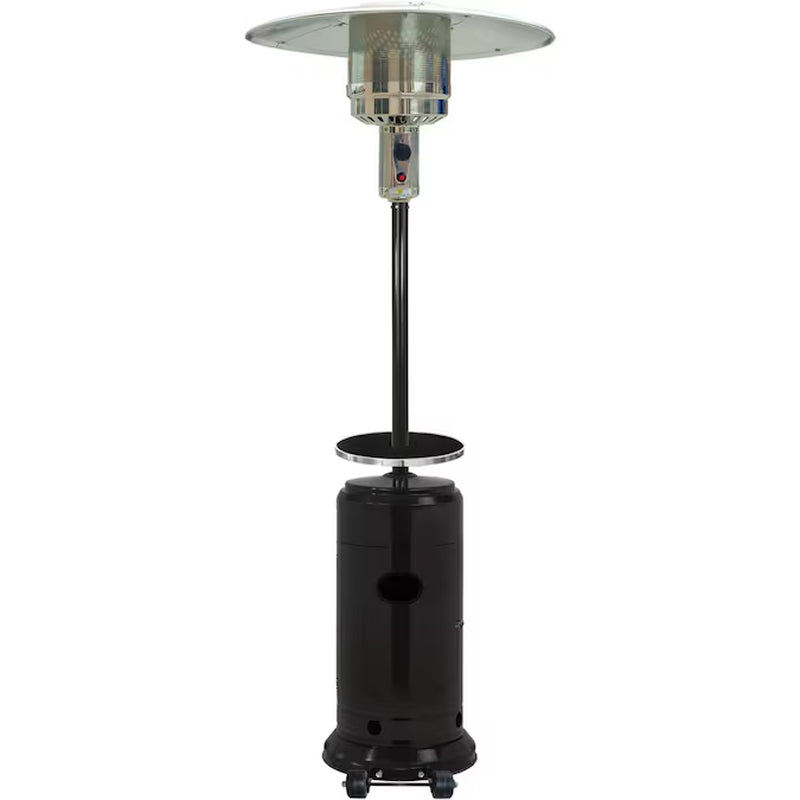 Solterra 48,000 BTU Hammered Bronze Propane Patio Heater – Steel Floorstanding Radiant Heat Tower
