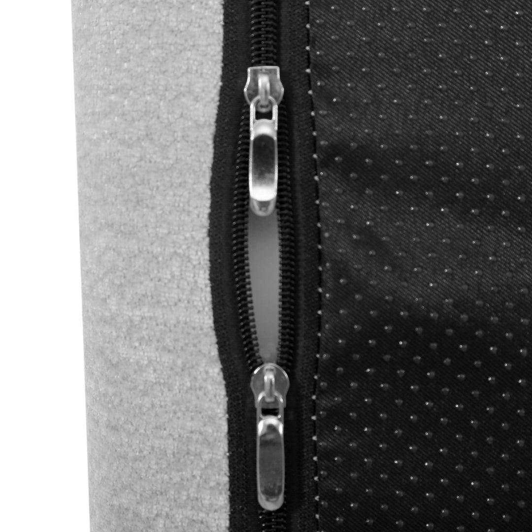 122" Gray L-Shaped Sectional Sofa with Chaise, Fully Assembled