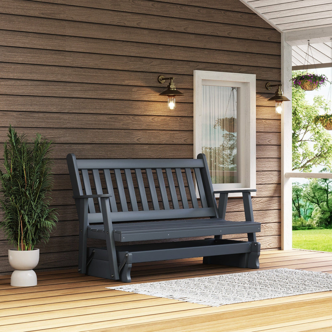 Franklin Porch Glider – Poly Composite by Keystone Amish Co.