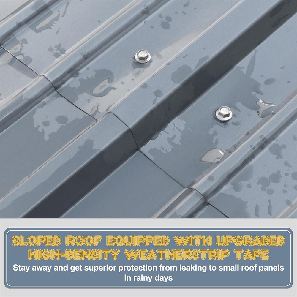 10x15FT Heavy-Duty Outdoor Metal Carport for Cars, Trucks & Boats