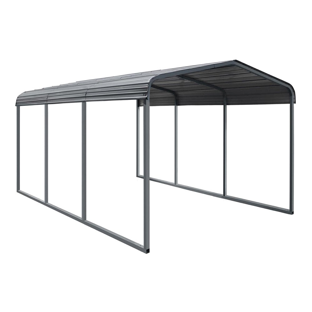 10x15FT Heavy-Duty Outdoor Metal Carport for Cars, Trucks & Boats