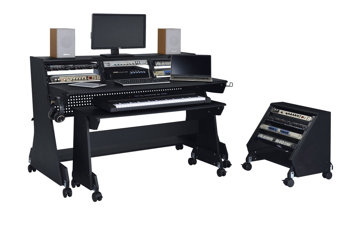 Musiea EX88 Studio Desk for 88-Key Keyboards with Rack Cabinet