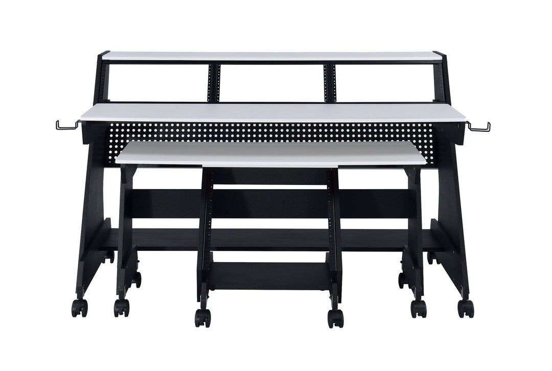 Musiea EX88 Studio Desk for 88-Key Keyboards with Rack Cabinet