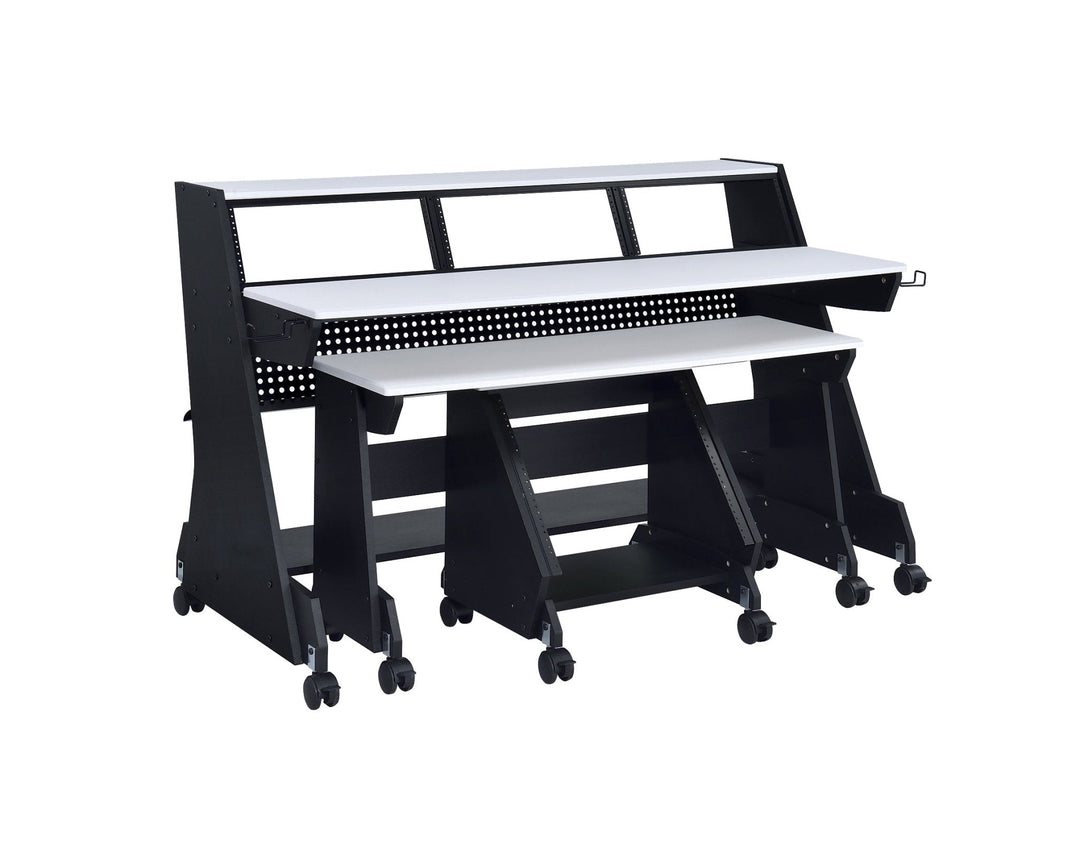 Musiea EX88 Studio Desk for 88-Key Keyboards with Rack Cabinet
