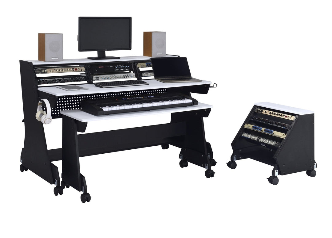 Musiea EX88 Studio Desk for 88-Key Keyboards with Rack Cabinet