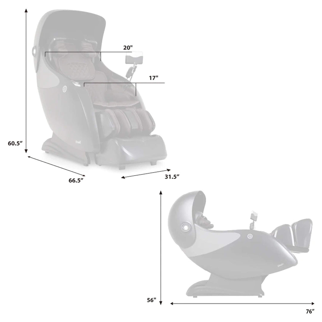 Osaki OP-Ai Xrest 4D Massage Chair with Zero Gravity & AI Scan