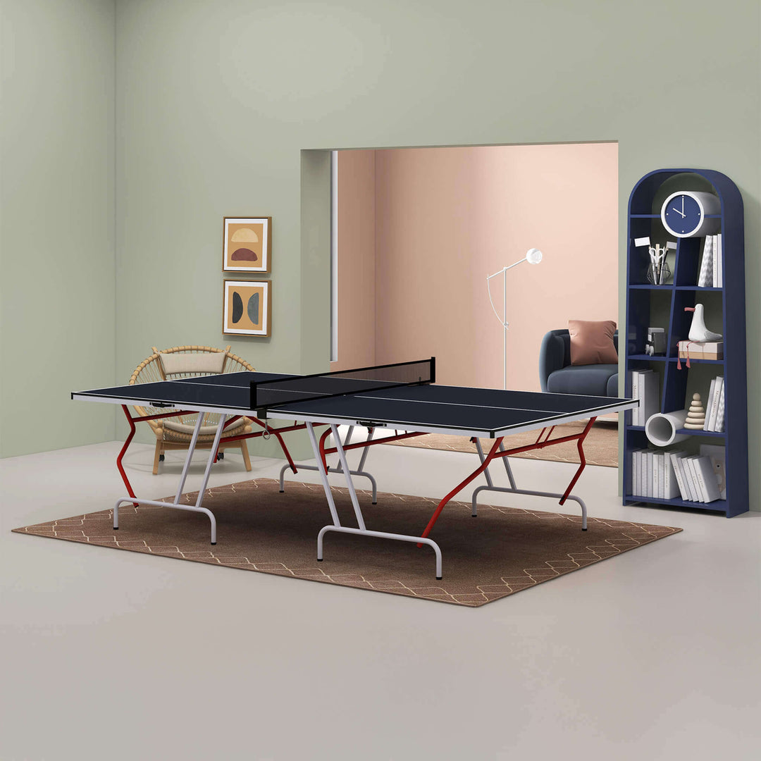 Portable Foldable Full-Size Ping Pong Table with Net & Accessories