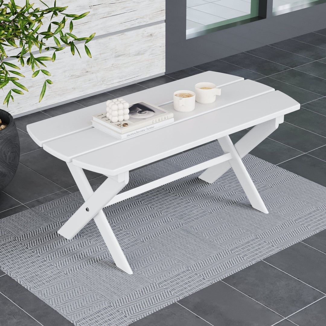 Folding Oval Coffee Table – Keystone Amish Co., Solid Yellow Pine